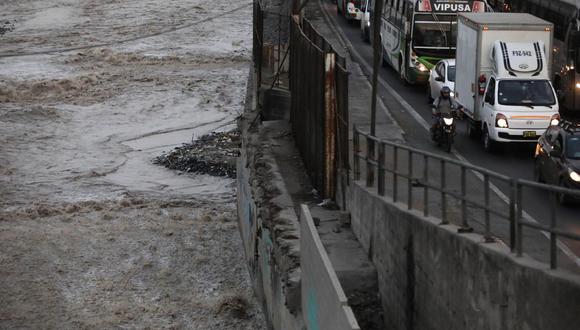 El río Rímac (Lima), en la estación Chosica, reportó 68.24 m3/s y está en descenso. No presenta umbral de alerta. Foto: César Grados/GEC