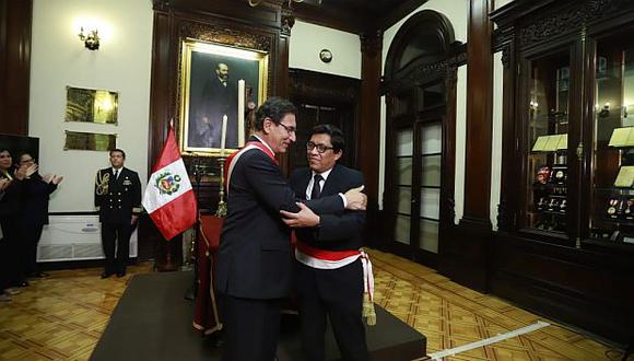 Vicente Zeballos juró como primer ministro el último lunes. (Foto: Sepres)