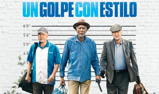Los abuelitos de "Un golpe con estilo, quedan en quinto lugar. Los octogenarios Morgan Freeman, Michael Caine y Alan Arkin intentan asaltar el banco que los arruinó cuando sus pensiones se difuminaron. La comedia, que recaudó US$ 5 millones en el fin