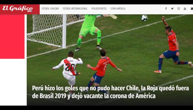Así informó la prensa mundial tras la victoria de Perú sobre Chile y clasificación a la final de la Copa América 2019.
