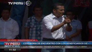 Ollanta Humala en el Día del Trabajo: “Aumento al salario mínimo es algo que lo tiene que ver el CNT”