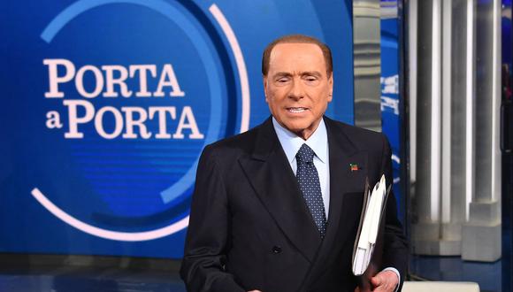 El ex primer ministro italiano y líder del partido de centro-derecha Forza Italia, Silvio Berlusconi el 11 de enero de 2018 en Roma. (Foto de Alberto Pizzoli / AFP)