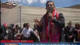 Humala: "Se han comprometido más de S/. 4,500 millones para Puno y así salvaguardar el lago Titicaca"