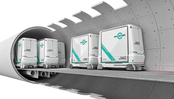 Los vagones de este proyecto, que circulará en 2045, trasladarán mercancías en lugar de pasajeros. (Foto: CST)