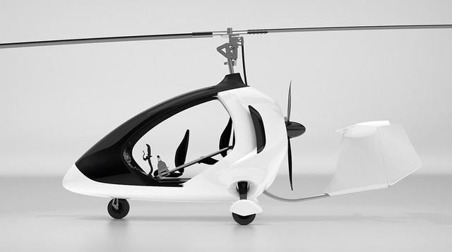 En inglés simple es exactamente eso – una motocicleta voladora.