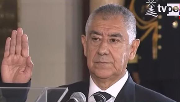 Víctor Rojas Herrera es el nuevo ministro del Interior y reemplaza a Cesar Cervantes. Foto: Captura TV Perú