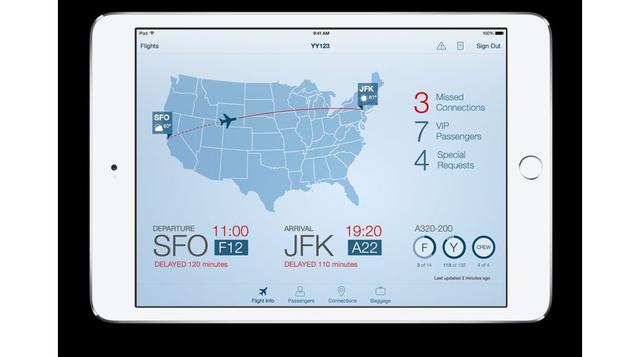Plan Flight (transporte): Permite a los pilotos visualizar cronogramas, planes de vuelo y manifiestos de tripulación con anticipación, informar problemas en vuelo y tomar decisiones más informadas sobre el combustible discrecional.
