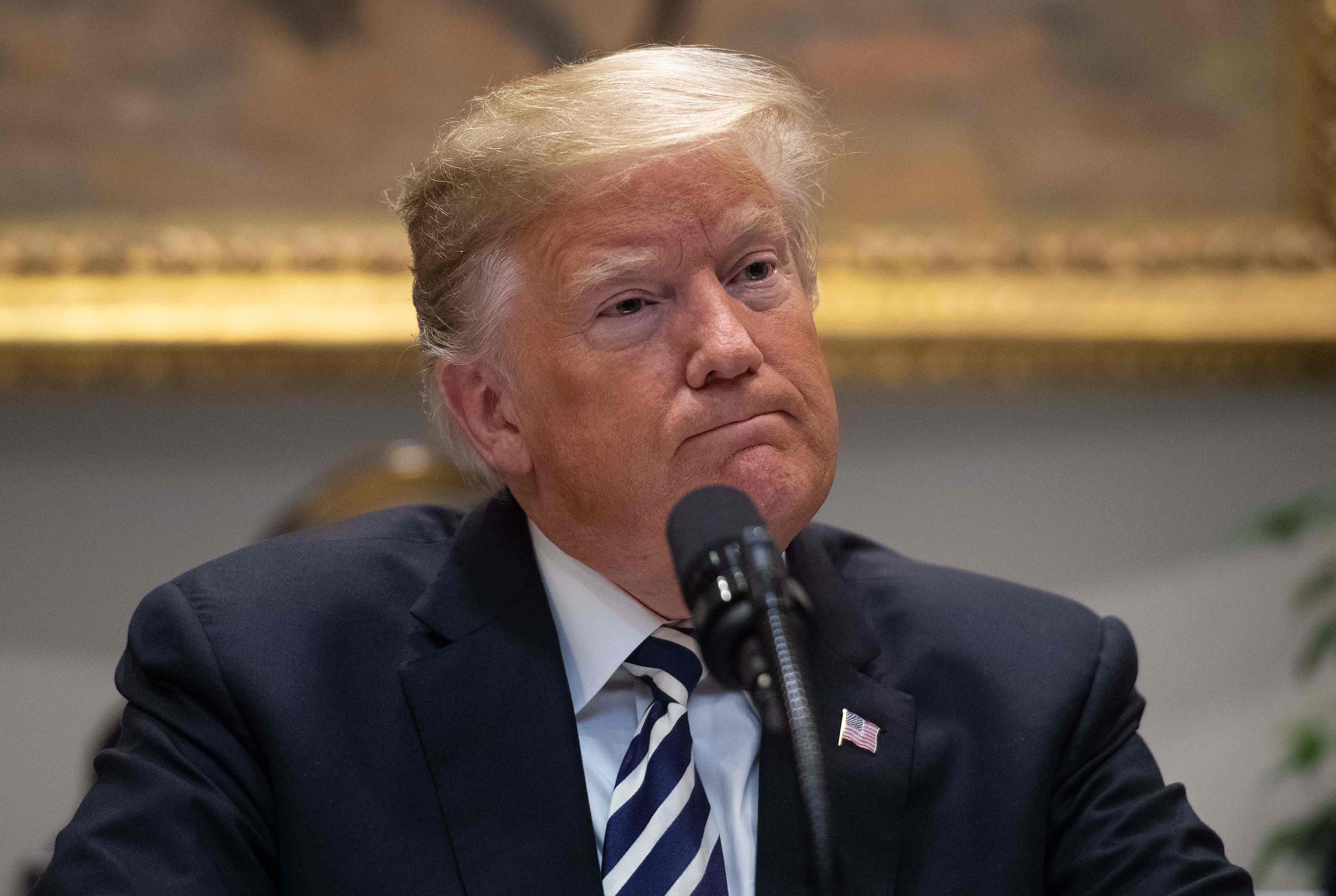 Donald Trump dio un discurso ante unos 350 empresarios y políticos latinos. (AFP/Referencial).