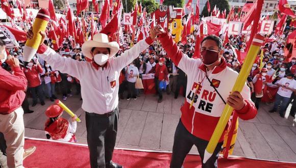 En el último trayecto de la campaña, Castillo ha reiterado que en un eventual gobierno suyo Vladimir Cerron no tendría ninguna participación. (Foto: Perú Libre)