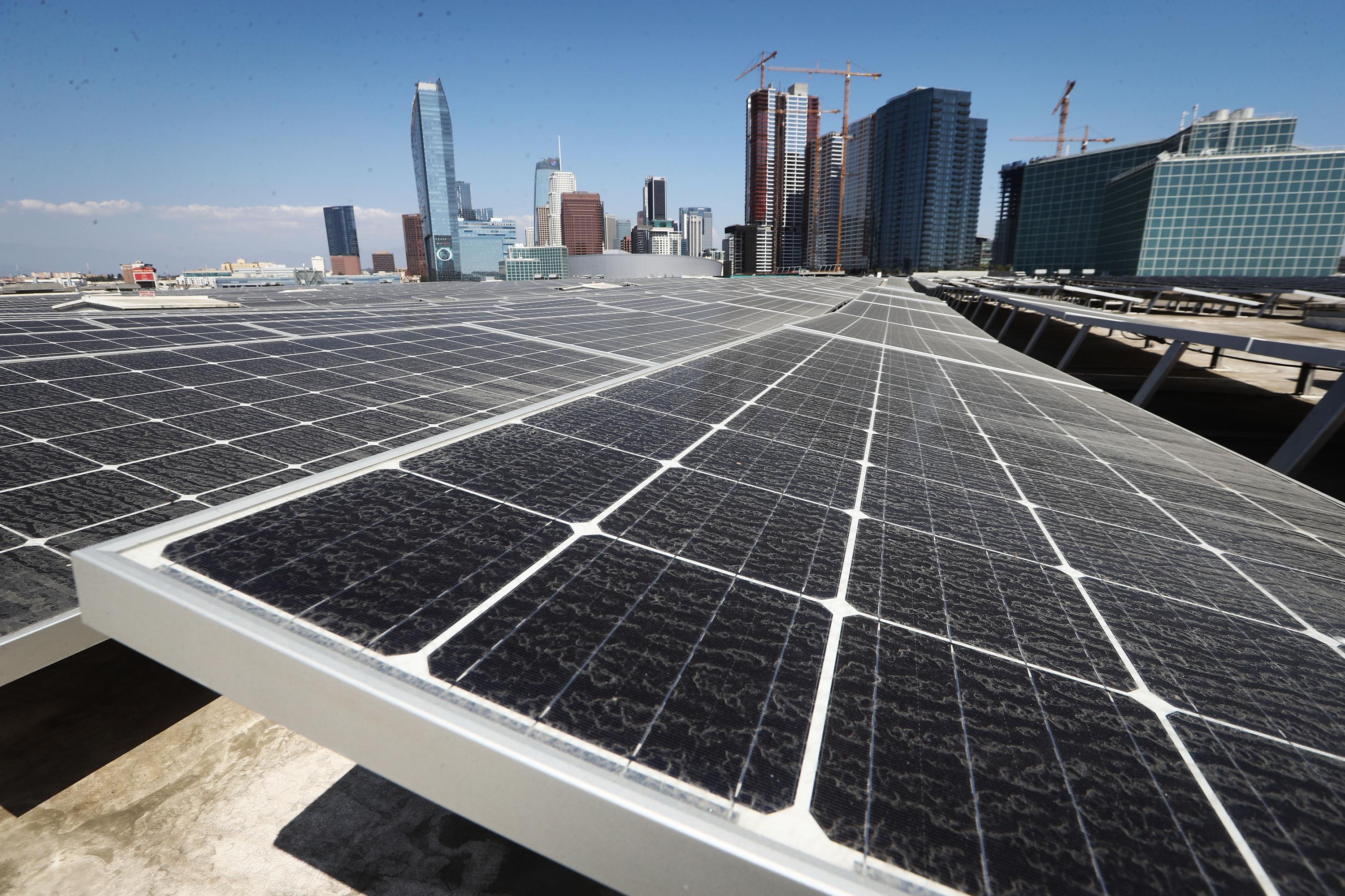 Los paneles solares son una de las fuentes de energía renovable. (Foto: AFP)