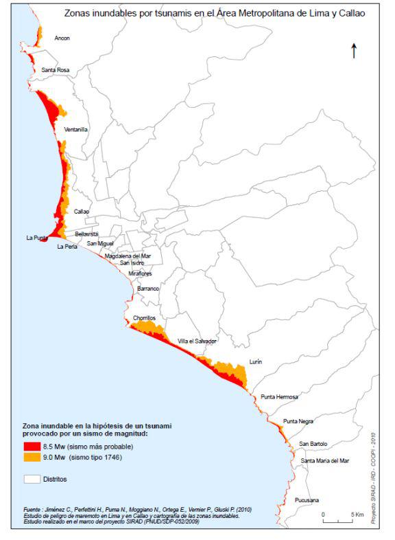 (Fuente: Estudio Riesgo Sísmico de Hernando Tavera)