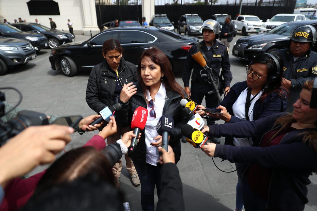 La ministra María Jara reiteró la preocupación del Gabinete por la elección de miembros del TC. (Foto: GEC)