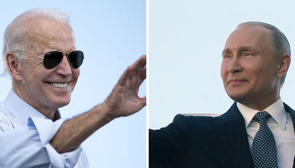 Joe Biden recibirá la llamada el sábado por la mañana (hora del este de EE.UU.) en la residencia presidencial de Camp David, en el estado de Maryland. (Foto: Composición AFP)