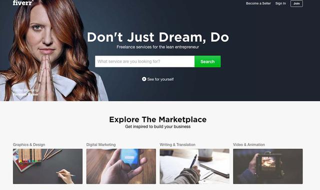 FOTO 8 | 8.- Fiverr. Esta es una de las más conocidas, en especial cuando se trata de buscar alternativas a precios competitivos. Hoy tienes la posibilidad de publicar tus ofertas en español, es una excelente opción ya que es muy utilizada por tus potenci