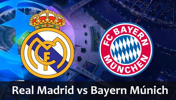 Estos fueron los canales oficiales del partido entre Real Madrid y Bayern Múnich por la vuelta de las semifinales de la Champions League. | Foto: Composición Mix