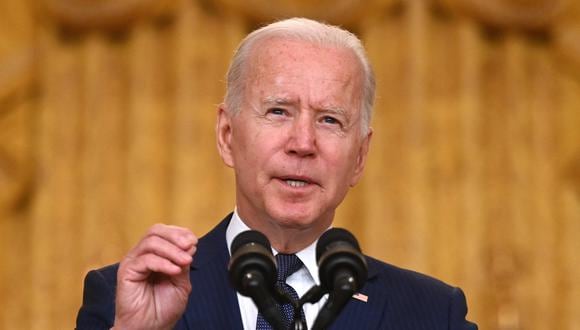 Hoy, el presidente Joe Biden se retira de Afganistán basándose en cálculos razonables. (Photo by Jim WATSON / AFP)