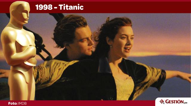 Titanic. Solo al creador de Terminator se le podría ocurrir hundir el Titanic. La famosa cinta sobre la historia de amor de Jack (DiCaprio) y Rose (Winslet), y el fatídico desastre del Titanic obtuvo 14 nominaciones a los Oscar, y ganó 11 de ellas.