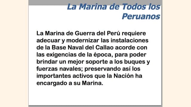 Actualmente, la Marina opera dentro de una zona comercial prácticamente cerrada debido al crecimiento de operadores portuarios. (Foto: Mindef)
