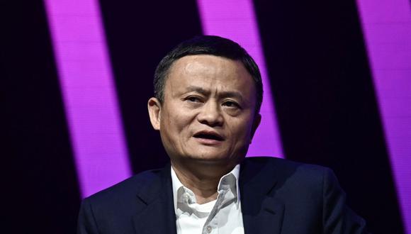 Jack Ma, CEO del gigante chino de comercio electrónico Alibaba, habla durante su visita a la feria de innovación y startups Vivatech, en París el 16 de mayo de 2019. (Foto de Philippe LOPEZ / AFP)