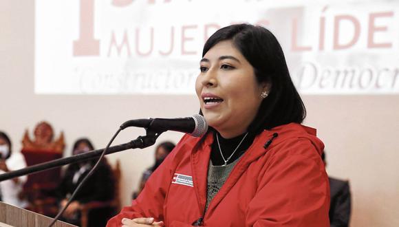 Betssy Chávez tendrá que dejar el cargo de ministra de Trabajo y Promoción del Empleo.. (Foto: Difusión | MTPE )