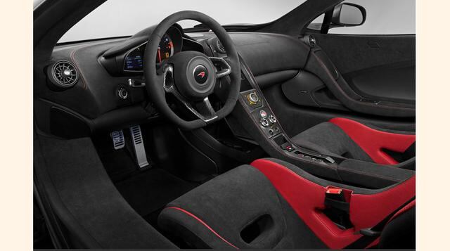 Para el interior se han elegido asientos ultraligeros de tipo backet , tapizados en Alcántara y con el logo 675LT grabado en los reposacabezas. (Foto: Elmundo)