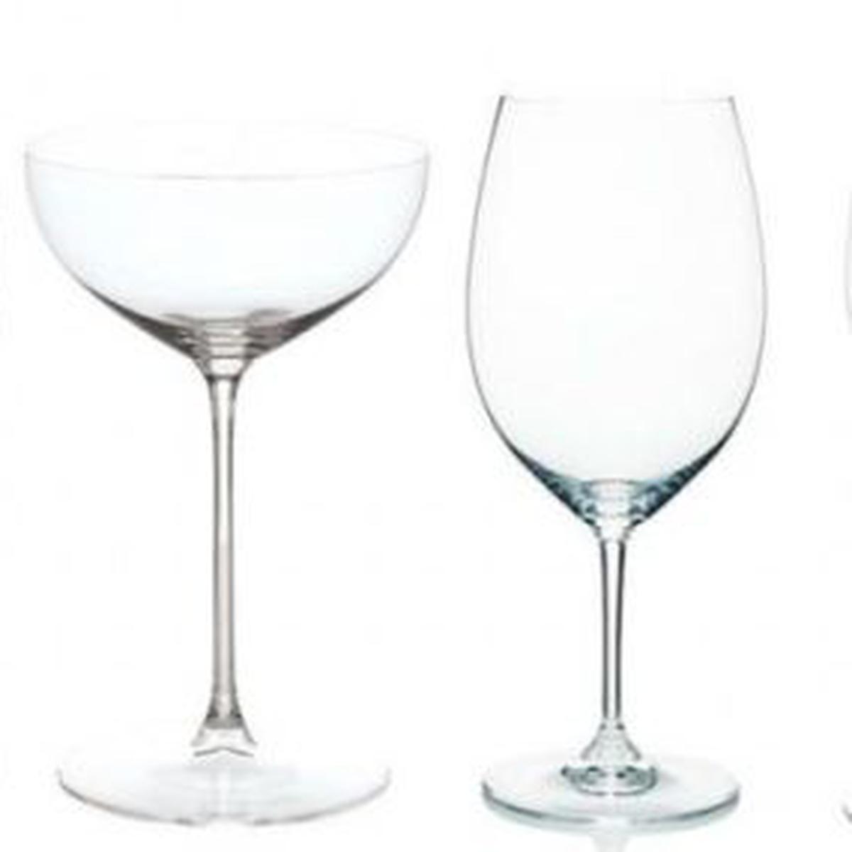 Cómo diferenciar y usar una copa según la bebida que se sirve en ella -  Dkristal