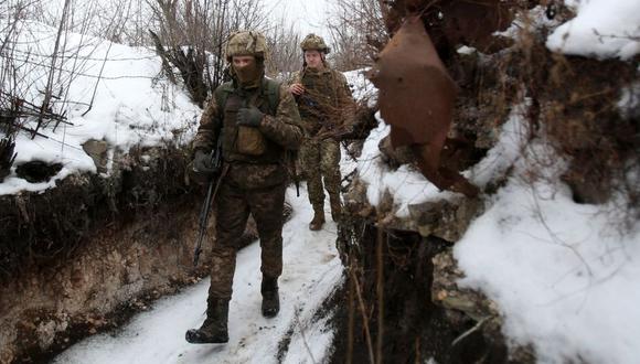 Centenares de soldados ucranianos están apostados en la línea de combate del frente oriental de Ucrania. (Foto: Difusión)