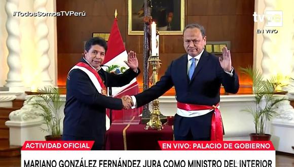 Mariano González es el nuevo ministro del Interior. (Foto: captura de TV Perú)