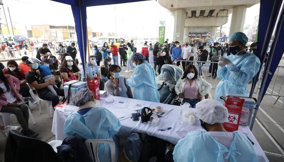 La primera jornada de vacunación contra el COVID-19 en las estaciones de la Línea 1 del Metro de Lima se desarrolló desde el 22 al 25 de setiembre. (GEC)