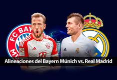 Alineaciones Bayern Múnich vs. Real Madrid por Champions League