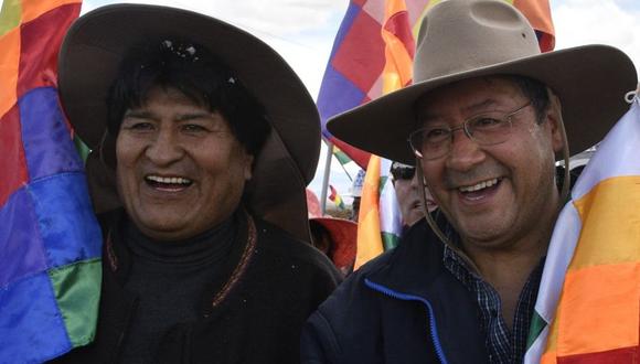 Evo Morales, expresidente de Bolivia, y Luis Arce, actual mandatario, introdujeron modificaciones drásticas en el sistema económico de ese país. (Foto: Agencia EFE)