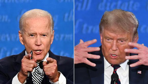 El debate presidencial más caótico de los últimos años, los dos hombres hablaron frecuentemente al mismo tiempo y Trump interrumpió a Biden con tanta frecuencia que el exvicepresidente eventualmente estalló. (Foto: AFP)