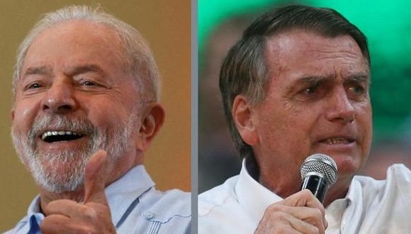 Lula da Silva (izquierda) y Jair Bolsonaro se disputan la Presidencia de Brasil en las elecciones de este domingo 2 de octubre del 2022. (Reuters).