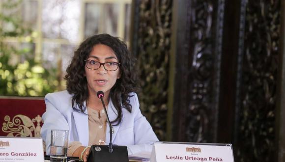 La ministra de Cultura se pronunció sobre la moción de vacancia contra Dina Boluarte. Foto: Andina