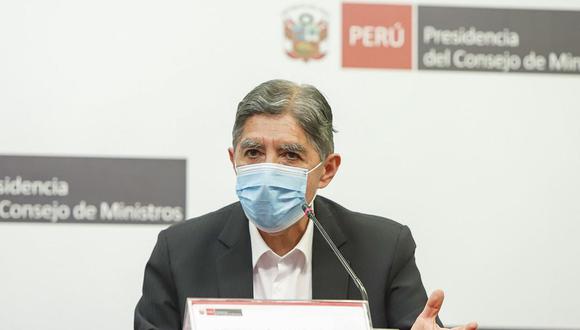 Avelino Guillén, ministro del Interior, asegura que designación de prefectos relacionados con el Fenatep fue regular. (Foto: Difusión)