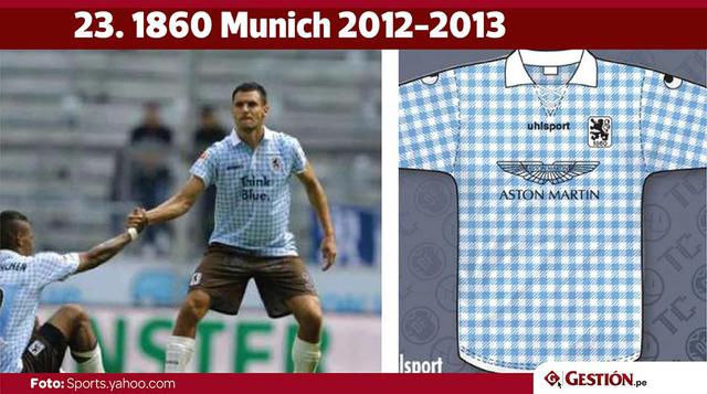 Tal vez no conozcan al 1860 Munich, pero en 2012 el club de la segunda alemana lució esta vistosa camiseta.