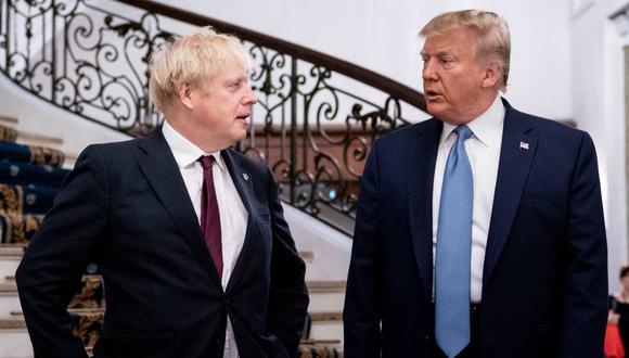 Donald Trump afirmó que Boris Johnson "es el hombre adecuado" para llevar a cabo la salida del Reino Unido de la UE, prevista para el 31 de octubre próximo. (Foto: AFP)