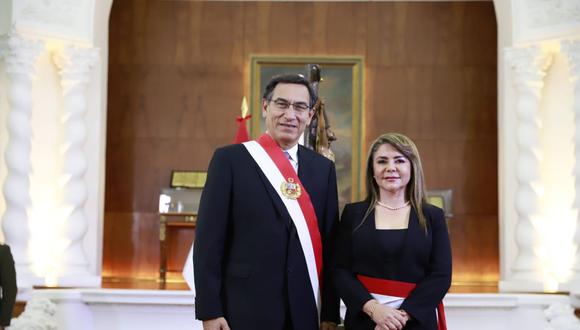 Elizabeth Hinostroza Pereyra juró como nueva ministra de Salud. (Foto: Difusión / Presidencia)