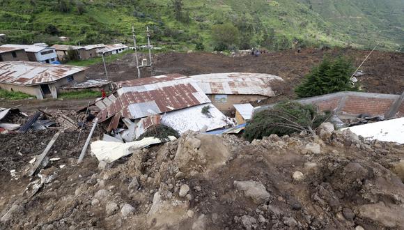 Los damnificados del deslizamiento del cerro La Quebrada del centro poblado La Perla Chaupis permanecen en albergues temporales debido a que la zona es intangible. (Foto: Andina)