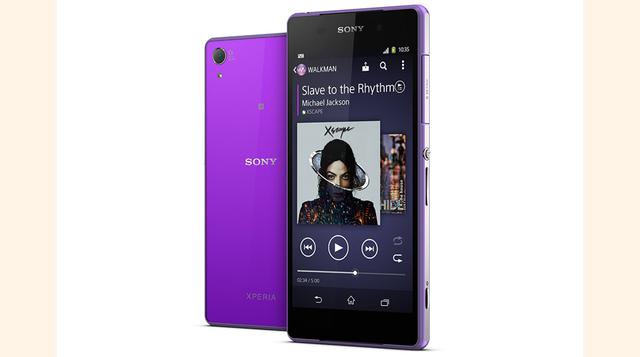 Sony Xperia Z2. Cuenta con un diseño rompedor, ligero y muy elegante, una conectividad máxima y gran resistencia a la suciedad y al agua. Su cámara es de 20 megapíxeles, capaz de grabar vídeo en 4K. (Foto: Sony)