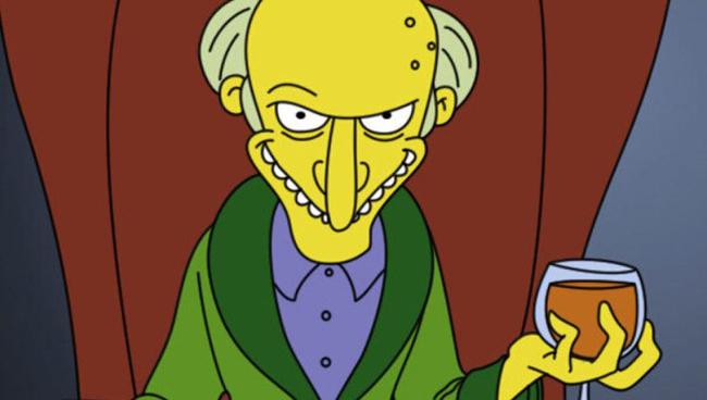 El Sr. Burns de los Simpson ha quedado en el imaginario colectivo como el jefe malvado, un mal ejemplo de jefe. (Foto: Difusión)