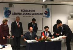 Perú y Corea del Sur suscriben acuerdo para mejorar sus procedimientos aduaneros