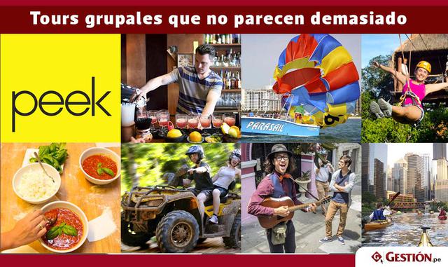Peek le permite elegir su propia aventura en 22 ciudades de todo el mundo, generalmente en compañía de viajeros de ideas afines. Ofrece una lista de actividades seleccionada por operadores de antecedentes comprobados, que van desde recorridos en bicicleta
