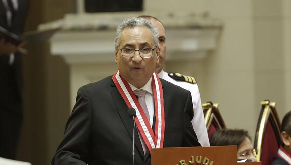 El presidente del Poder Judicial, José Luis Lecaros, reiteró que la JNJ puede reformarse en el camino. (Foto: GEC)