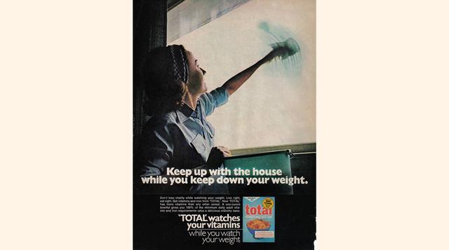 Anuncio de 1970. “Es bueno tener a un chica en la casa”.