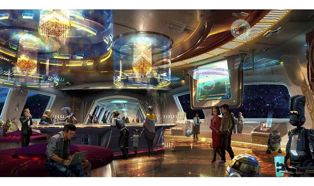 Galaxy's Edge arrancará con dos atracciones: una en la que será posible pilotar el Halcón Milenario en una misión secreta personalizada y otra en la que los visitantes se encontrarán en medio de una batalla entre la Primera Orden y la Resistencia den