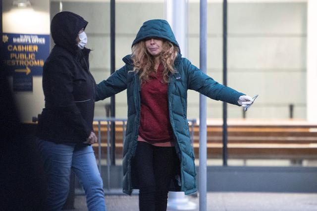 La ex primera dama Eliane Karp poco antes de la liberación del exmandatario Alejandro Toledo. (Foto: EFE)