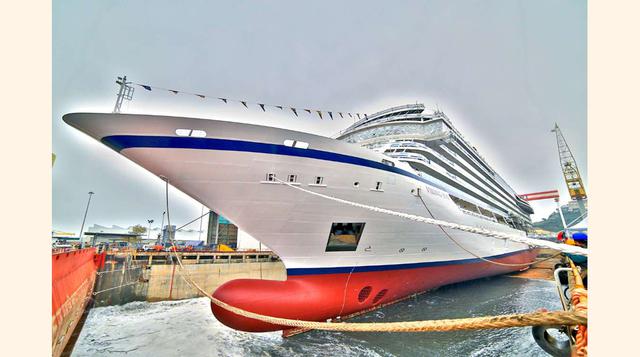 Crucero(por todo el mundo); Zarpa en diciembre de 2017, el Viking Sun, un crucero que hace un recorrido de 141 días desde Miami a Londres, tiene 66 paradas, entre las que se incluyen Cuba y Bora Bora. (foto:Viking Cruises).