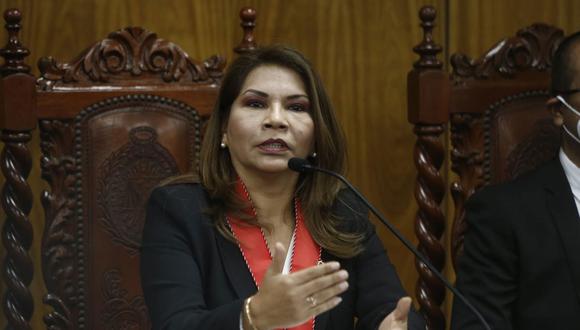 La fiscal Marita Barreto se pronunció sobre el retiro del coronel PNP Harvey Colchado como jefe de Búsquedas de la Digimin. Foto: Jorge Cerdan/GEC