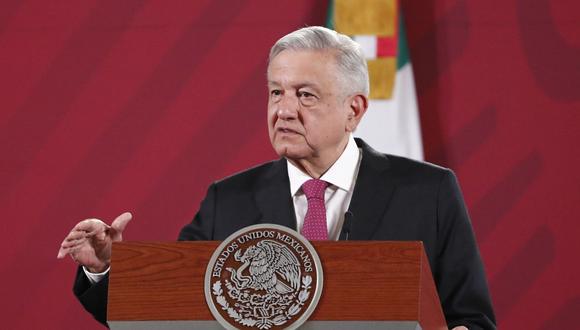 El presidente de México, Andrés Manuel López Obrador, habla durante una rueda de prensa matutina en el Palacio Nacional de Ciudad de México. (Foto: EFE/ José Méndez).